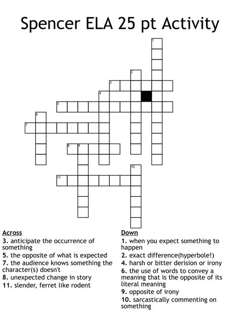 actress Spencer Crossword Clue. The Crossword Solver found 30 answers to "actress Spencer", 7 letters crossword clue. The Crossword Solver finds answers to classic crosswords and cryptic crossword puzzles. Enter the length or pattern for better results. Click the answer to find similar crossword clues . Enter a …